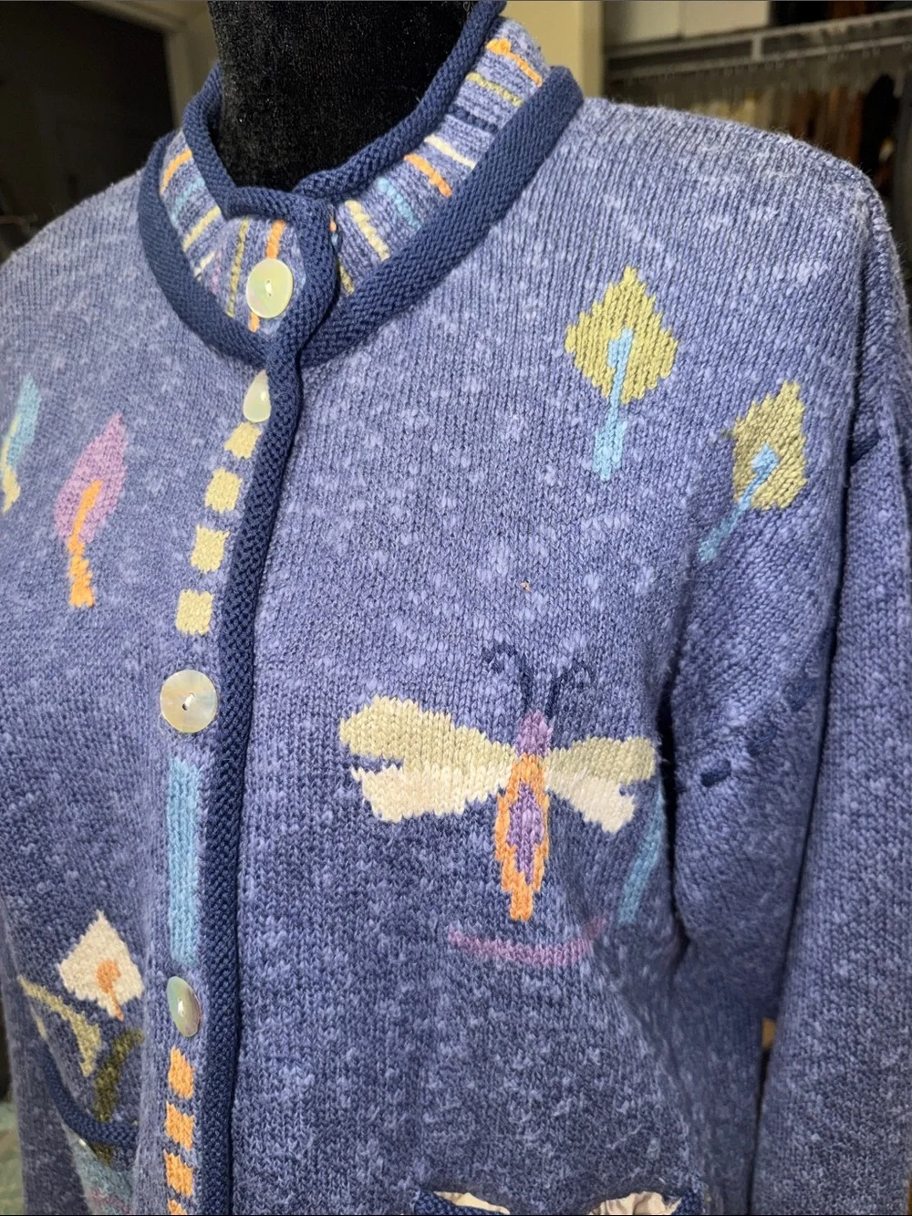 Icelandic Design Y2K Grandmacore Linen Cotton Blend Sweater Size Large